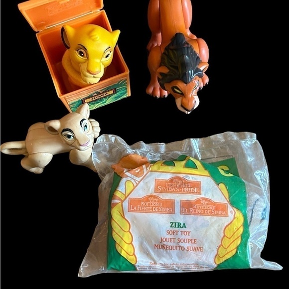 Vintage Disney Lion King Fast Food Toys Burger King McDonald’s Lot of 6 - Picture 3 of 5